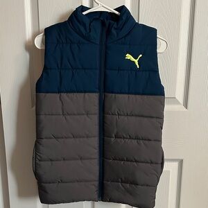 Puma Navy and Charcoal Puffer Vest